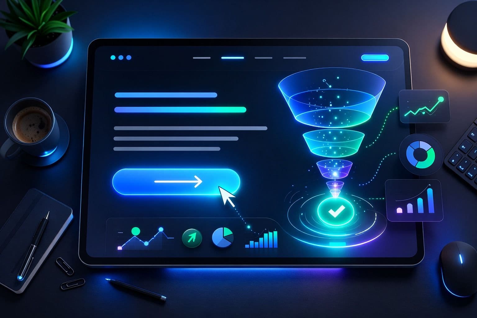 landing page for saas